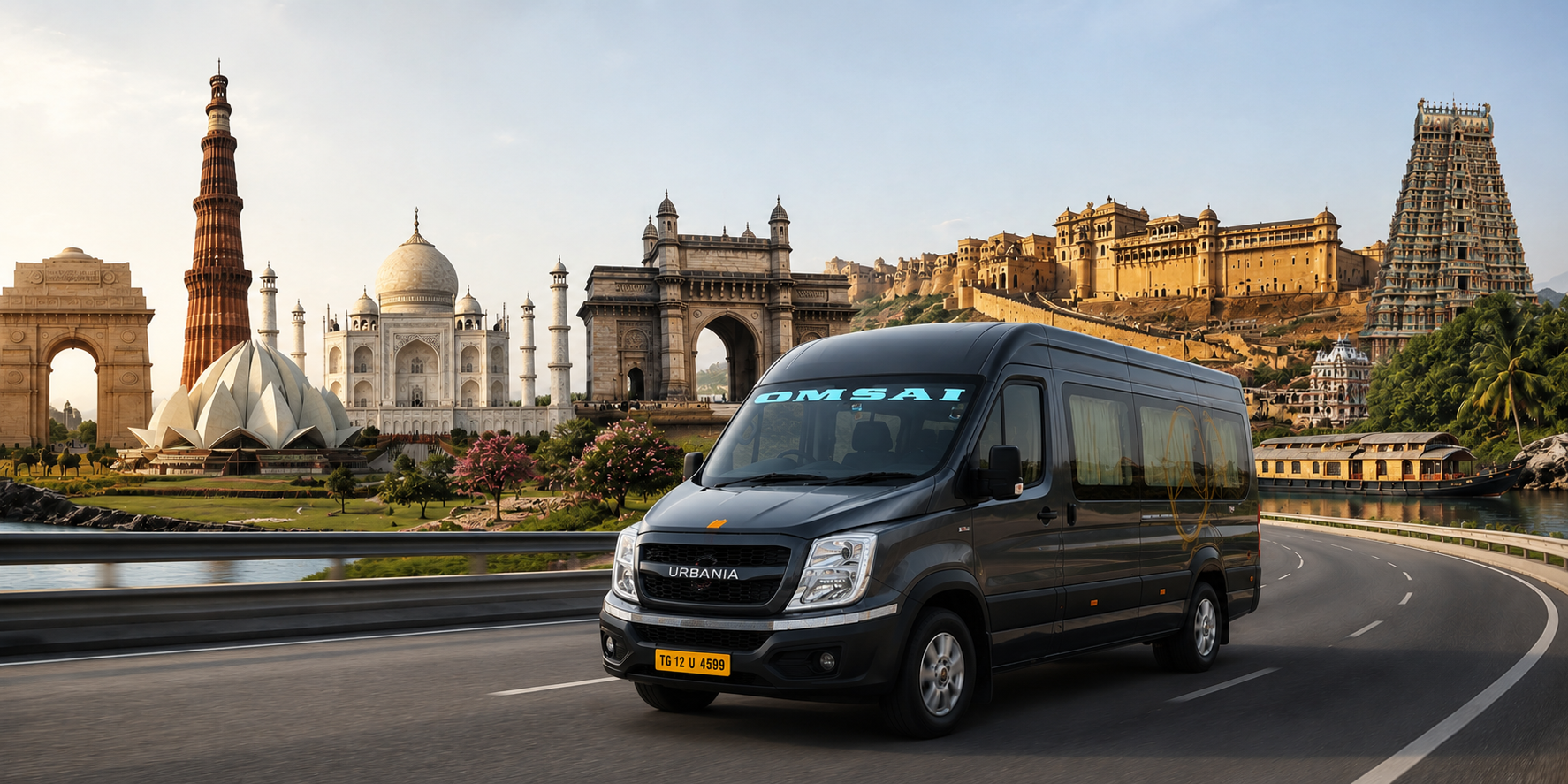 Tempo traveller on rent in Hyderabad for group travel - Om Sai Travels