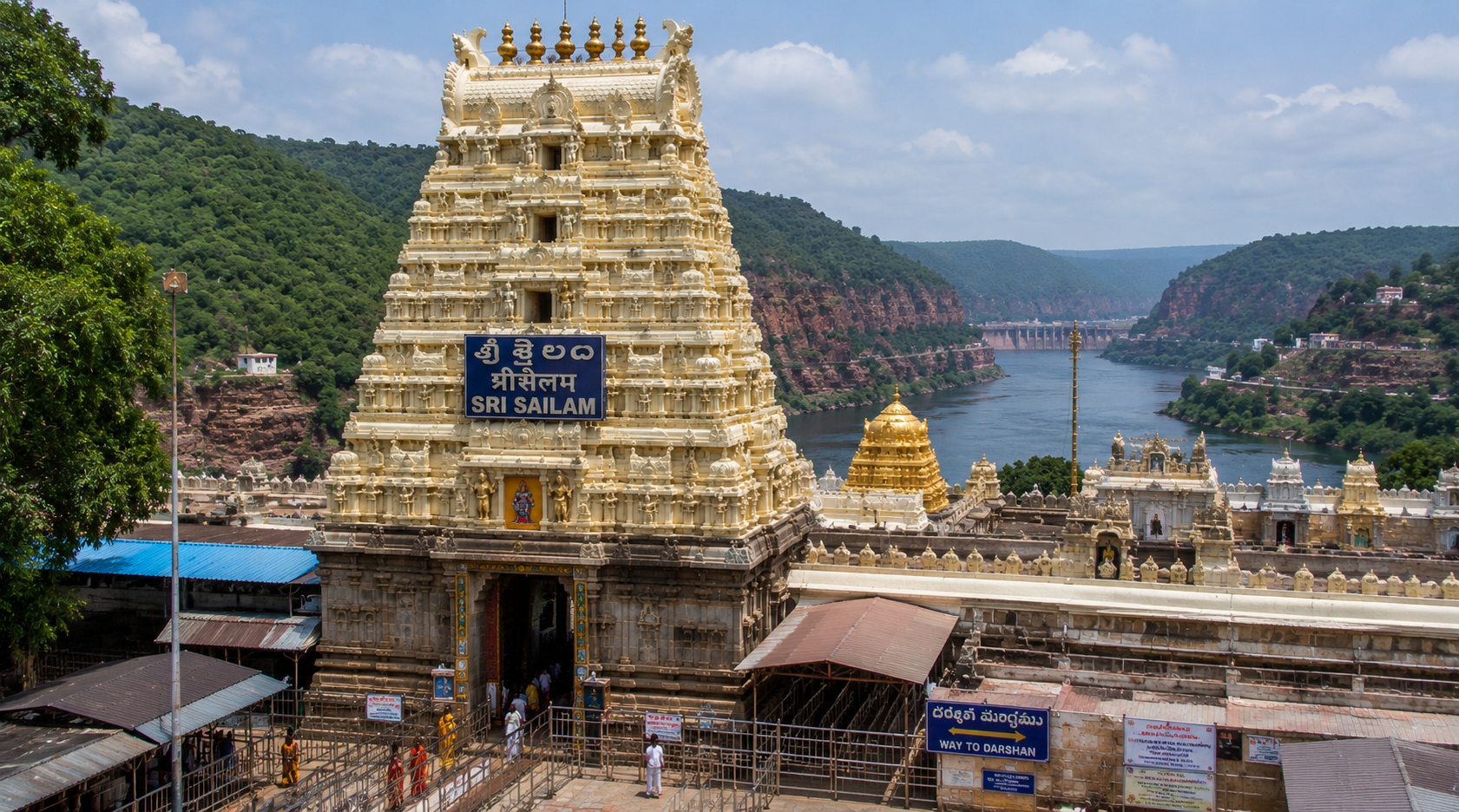 Hyderabad to Srisailam tempo traveller